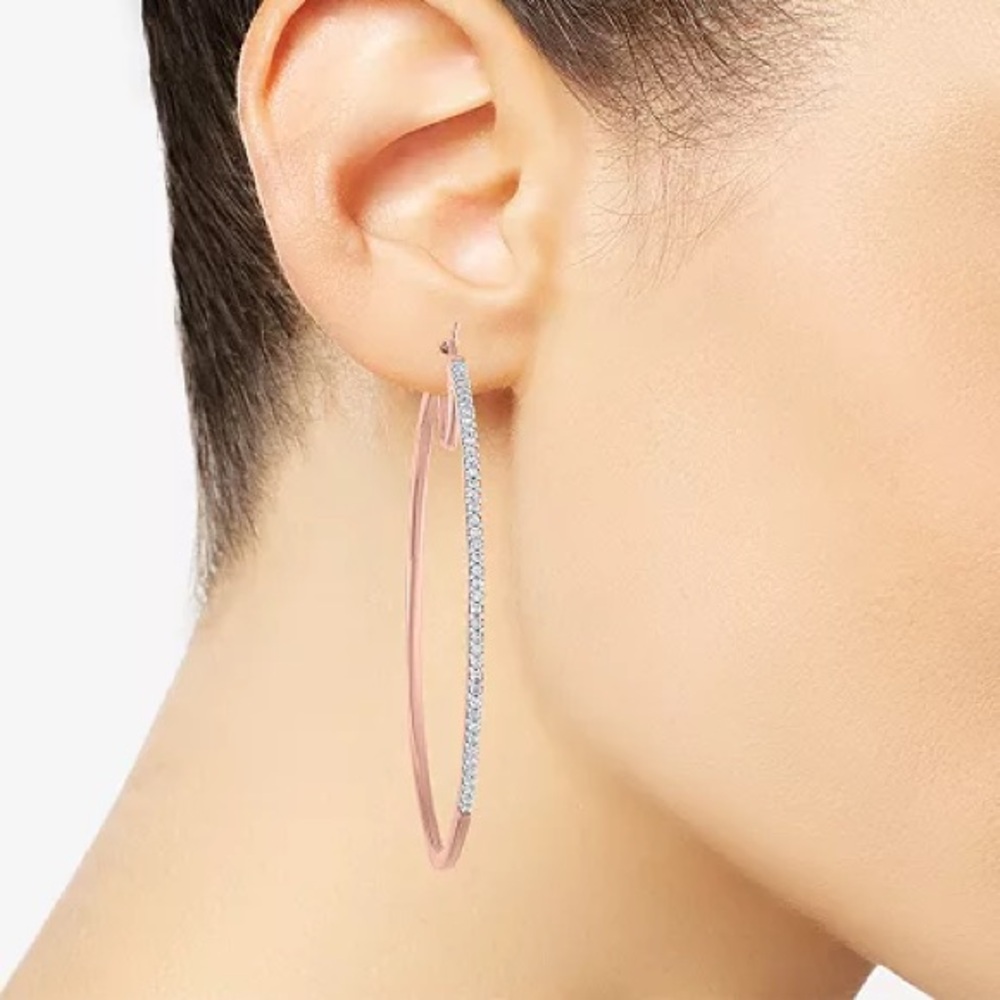Rose Gold Hoop Earrings